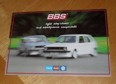 Volkswagen Audi BBS Brochure 1983-1984 - VW Golf Mk1 Jetta Audi 80
