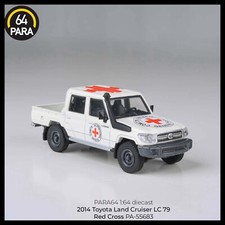 Paragon PARA64 1/64 2014 Toyota Land Cruiser Double Cab Pickup LC79 Red Cross