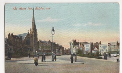 Postkarte Bristol, Die Pferdemesse, B142