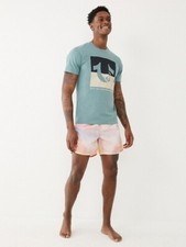 True Religion Men's Shorts Tie Dye Board Short Sorbet Size 34 Sty 103809 99 NEW