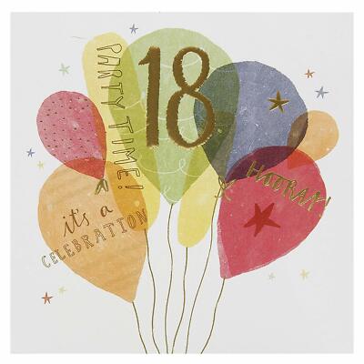 Karte zum 18. Geburtstag ''Es ist eine Feier'' 
