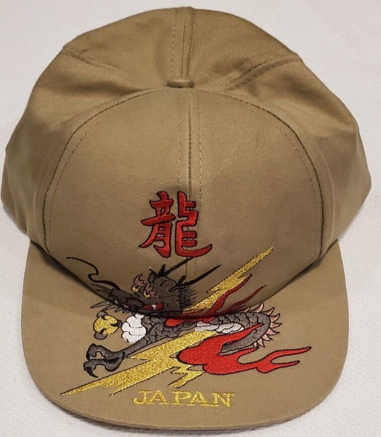 ヨーヨーリクリエーション CAP WAS INEXPLICABLE NEW Japan Ball Cap/Hat Dragon/Lightening - Embroidered Designed by