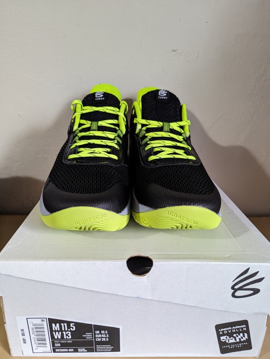 Under Armour Curry 3Z6 Black Volt Mod Grey Sneakers 3025090  display picture 1