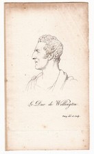 Portrait Arthur Wellesley Duke of Wellington Napoleon Bonaparte Waterloo 1815