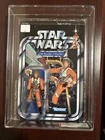 2006 Hasbro STAR WARS Vintage Saga Collection LUKE X-Wing Pilot AFA U90 NM+/MT