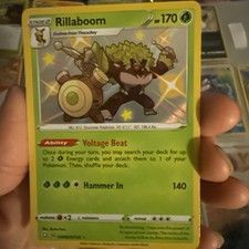 Rillaboom SV006/SV122 Shining Fates: Shiny Vault Holo Pokemon NM