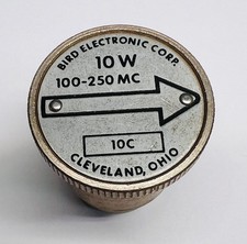 BIRD Electronic Thruline Wattmeter Slug Element 100-250 MC MHz 10W 10C - LOT E
