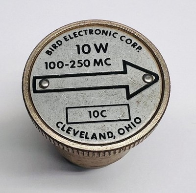 BIRD Electronic Thruline Wattmeter Slug Element 100-250 MC MHz 10W 10C - LOT E