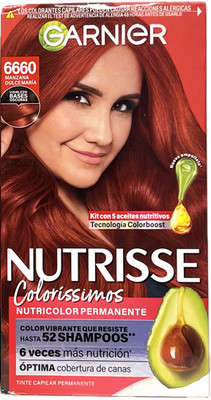 1 Pc Garnier Hair dye Nutrisse shade 6660 MANZANA Truffle Hair Color Hair Dre