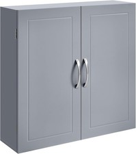 Bathroom Wall Cabinet with Adjustable Shelves 18x60x60cm Dove Grey