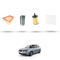 Hoffcar Set Service - 4 Filter Kompatibel Mit Seat Cordoba III 1.4 Tdi 55Kw D