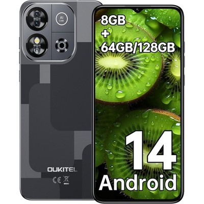 OUKITEL C57S Smartphone Ohne Vertrag - 8GB+64GB/128 6,52 Zoll Handy Ohne Vertrag