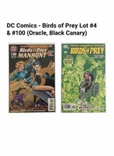 DC Comics Birds of Prey Lot: Manhunt #4 (1996) + #100 Anniversary Special Issue