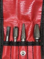 Matco Tools ZK4 4 Piece Carbide Burr Set Made In USA 1/4β Shank Nice