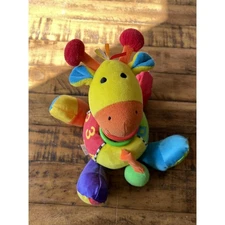 Mothercare Colourful Rattle Giraffe Activity High Chair Soft Toy