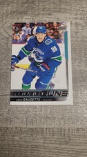 2018-19 Upper Deck Young Guns Adam Gaudette Rookie Card #205. rookie card picture