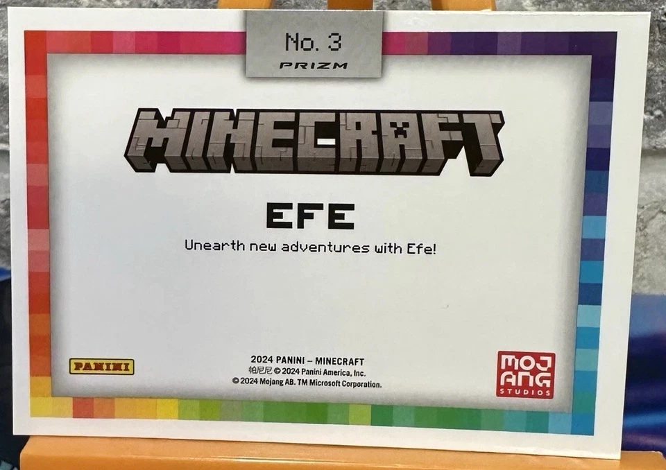 2024 帕尼尼 Minecraft #3 EFE Colorblast 保护壳 Hit Prizm SSP — 第 2/3 张图片