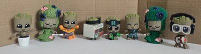 9x Marvel ''I am Groot'' Mystery Minis Wackelkopf inkl. Beflockte Groot.