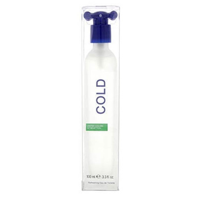 Benetton Cold for Men Eau De Toilette Spray, 3.3 Ounce