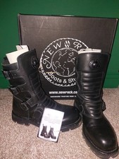 New Rock Black Leather Buckle