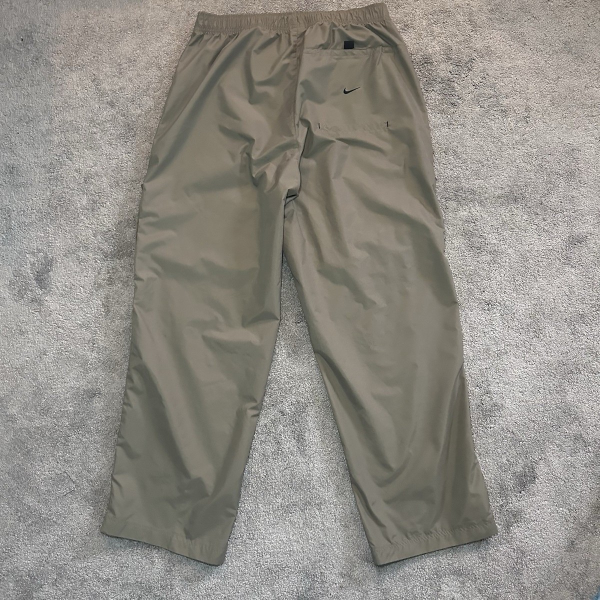 Vintage Nike Track Pants Mens XL Khaki Green Windbreaker 90s Y2K