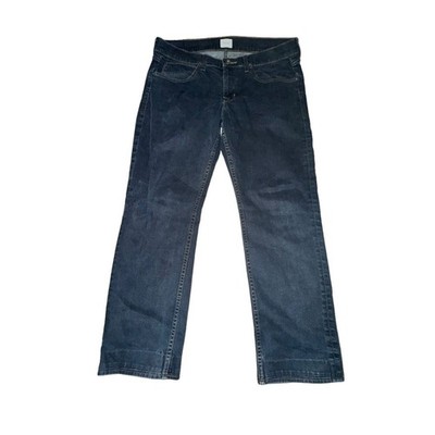 Hudson Jeans Ethan Five Pocket Straight Leg Mens Size 36 Annx Blue Wash Mid RIse
