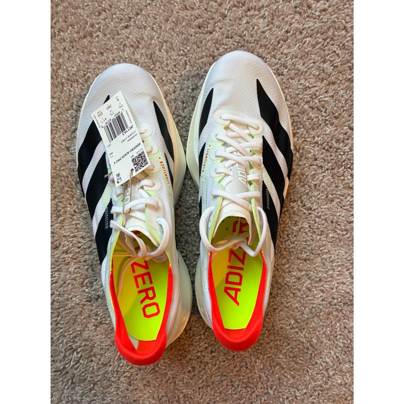 Brand New adidas Adizero Adios Pro 4 Road Running Shoes (JR1163) Women's Size 9 thumbnail 4