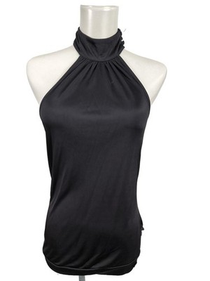 TED BAKER ärmellose Bluse Damen Bluse Gr. DE 38 schwarz Casual-Look