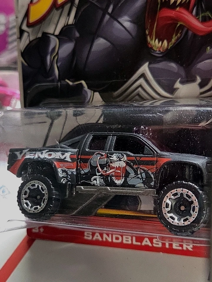 2021 Hot Wheels Marvel Spider-Man (Venom) Sandblaster 2/5 Novo - Imagem 3 de 3