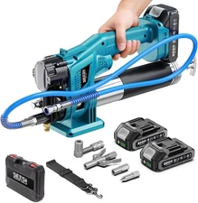 Seesii Electric Grease Gun Kit: High-Performance 10000PSI 4.6 oz/min Blue 