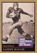 Sammy Baugh Washington Redskins HOF Enor 7 Football Card 1991 TCU
