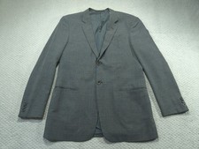 Armani Collezioni Blazer Jacket 40R Gray Coat Virgin Wool Italy Designer