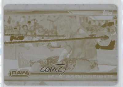 2019 Topps WWE Road to Wrestlemania Printing Plate Yellow 1/1 Matt Hardy 13iq