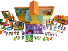 Dora the Explorer Talking House, Van, Pool, Greenhouse, Castle - 50 pcs MEGA LOT