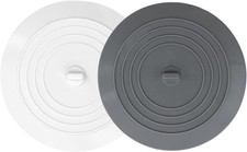 V-TOP Bathtub Drain Stopper 2 Pack 5in Silicone Tub Plug Hair Catcher