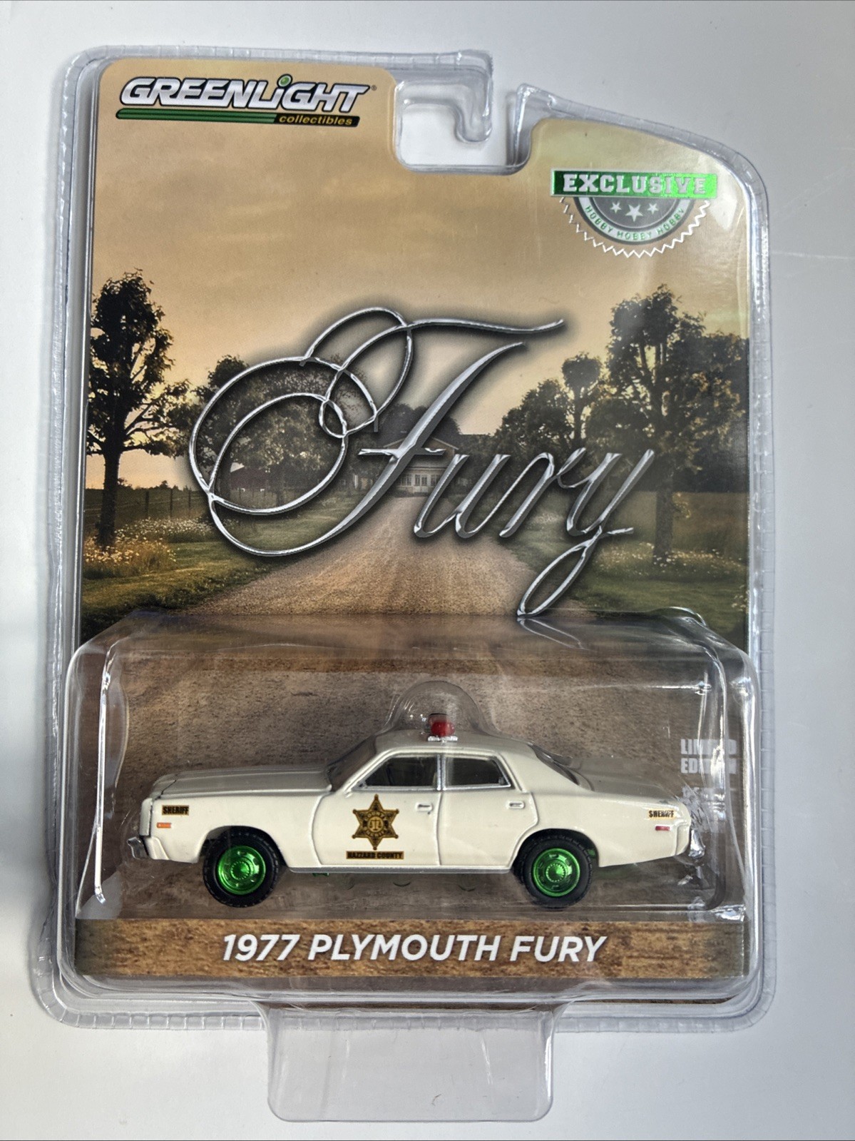 Greenlight 1977 Plymouth Fury Dukes Of Hazzard County Chase Edition Scale 1:64