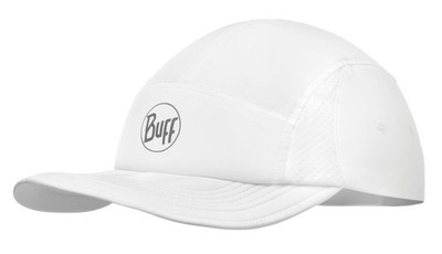 Buff - 5 Panel GoCap solid white L/XL Basecap, Schirm-Kappe Trailrunning, Sport