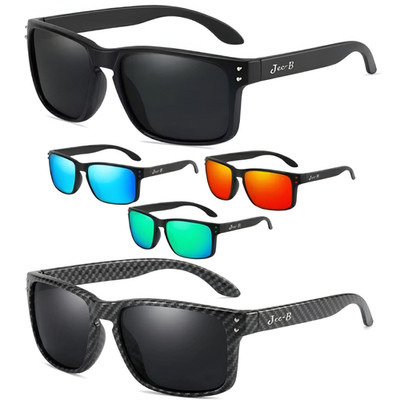 Jec-B Herren Sonnenbrille Polarisiert Sport Carbon UV400 Verspiegelt Matt JC8