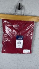 IZOD Shirt Youth Medium M 6/8 Red Approved Schoolwear Polo Uniform Short Sleeve