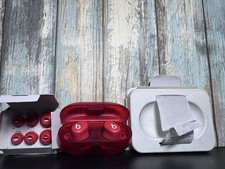 Beats Dr. Dre Solo Buds A3152 Transparent Red Active Noise Cancellation Earbuds