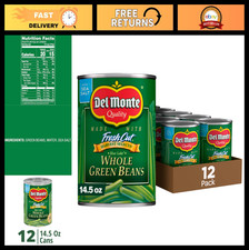 Whole Green Beans Canned Vegetables - 12 Pack, 14.5 oz - Fresh  Nutritious