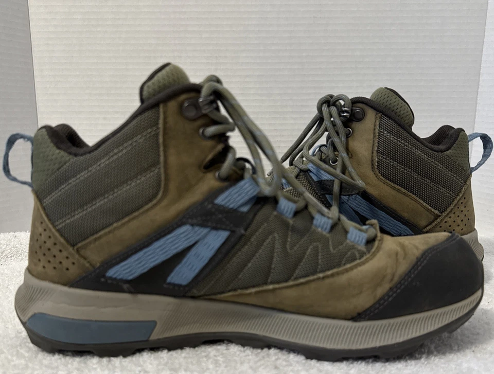 Merrell Mujer Zion Mid Impermeable Vibram Oliva/Azul Senderismo Zapatos Talla 9 J99622 Foto 4 de 4