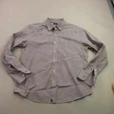 UNTUCKit Men's Size L Multicolor Check Long Sleeve Button Up Shirt Regular Fit L