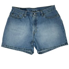 Vintage Levi s Women's Made In USA High Waisted 974 Mom Denim Shorts Size 14