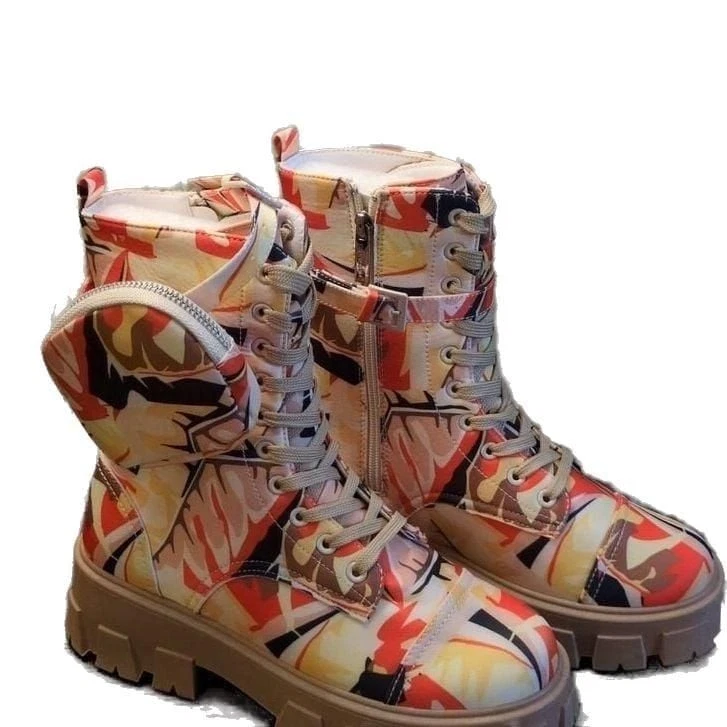 Botas de combate gruesas Cape Robbin Monalisa para mujer - negras talla 8  Foto 3 de 4