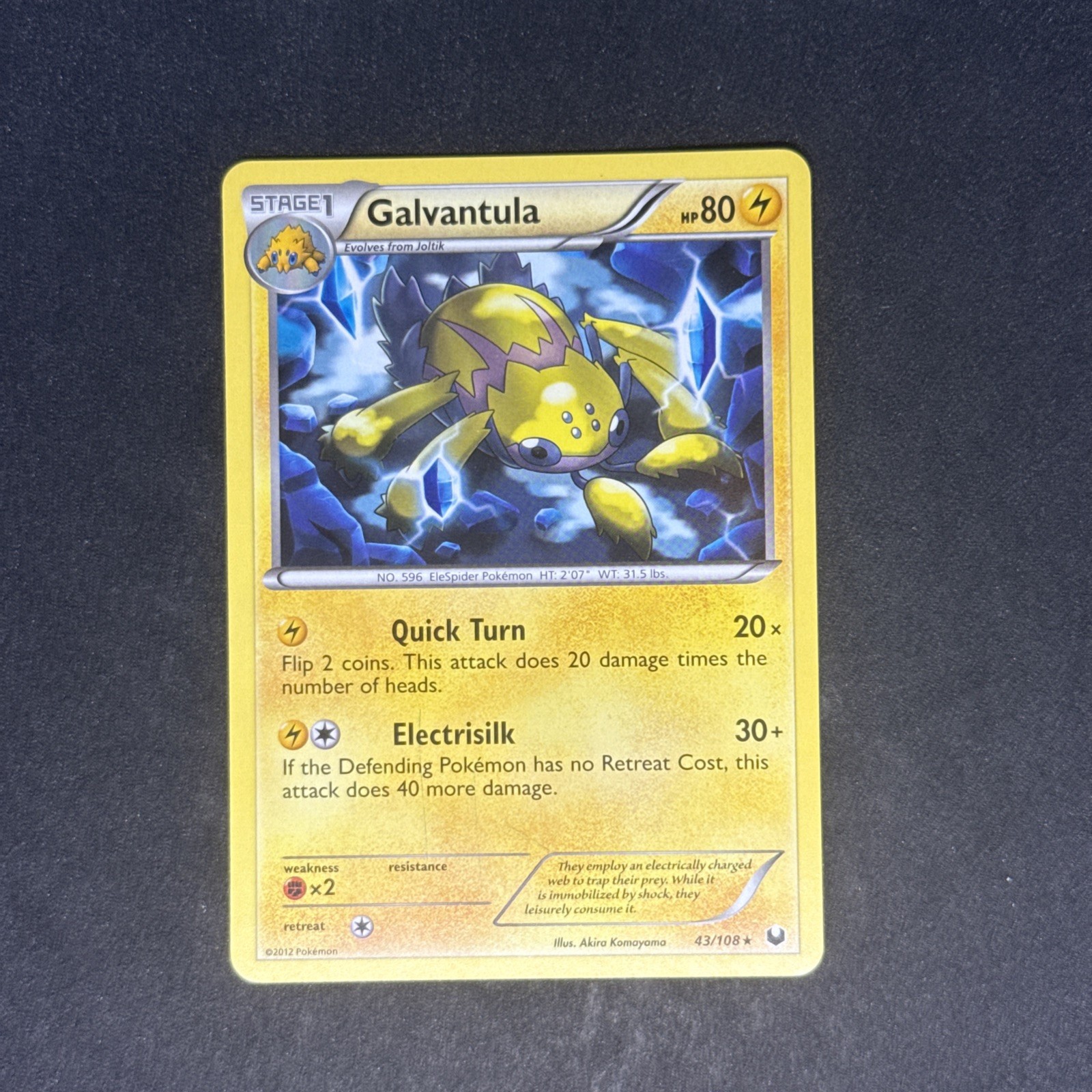 LP Galvantula 43/108 Dark Explorers Regular