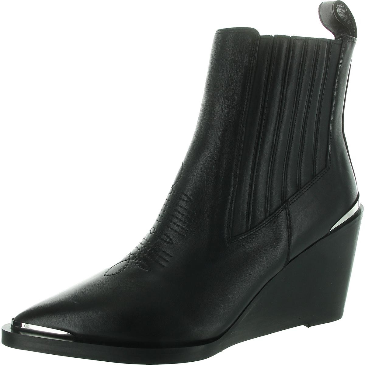 Женские черные сапоги на танкетке с вышивкой от Kooples размер 39 средний BM BHFO 9345 17690₽