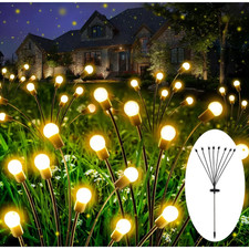 1/2/4 Stück Solar Glühwürmchen LED Deko-Leuchte 2 Modi 3000K IP65 Für Garten