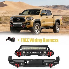 Off-road Front Rear Bumper For 2016-2023 Toyota Tacoma Wwinch Plate Leds Off-road Front Rear Bumper For 2016-2023 Toyota Tacoma Wwinch Plate Leds