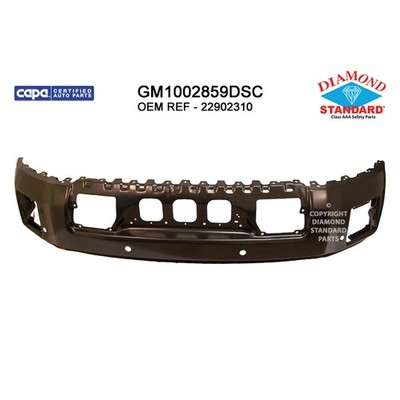 FRONT BUMPER FACE BAR; PRIME; WITH PARK ASSIST SENSOR HOLES; FOR 1500